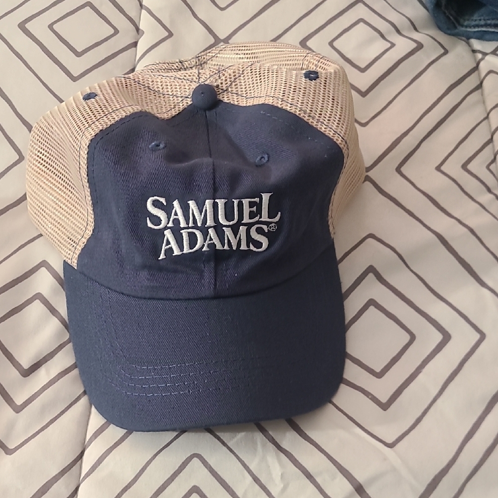 Samuel Adams Blue and Tan Cap
